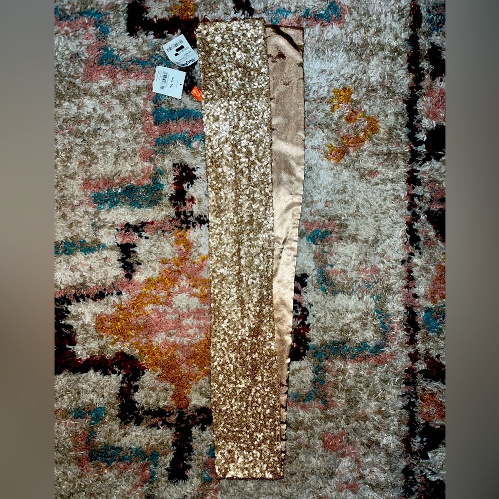 Gold Sequin Scarf